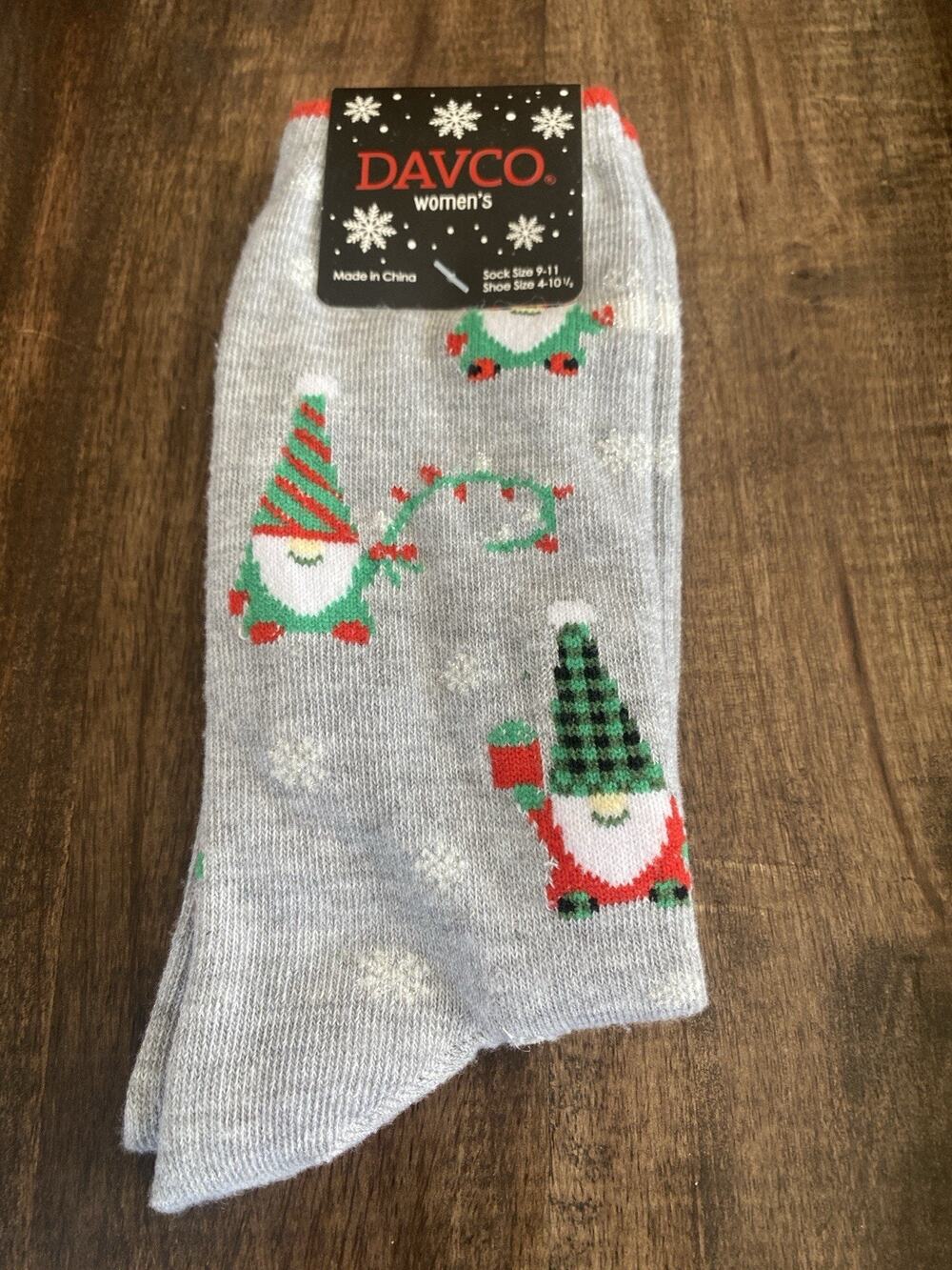 Davco Womens Christmas Holiday Socks Elf’s